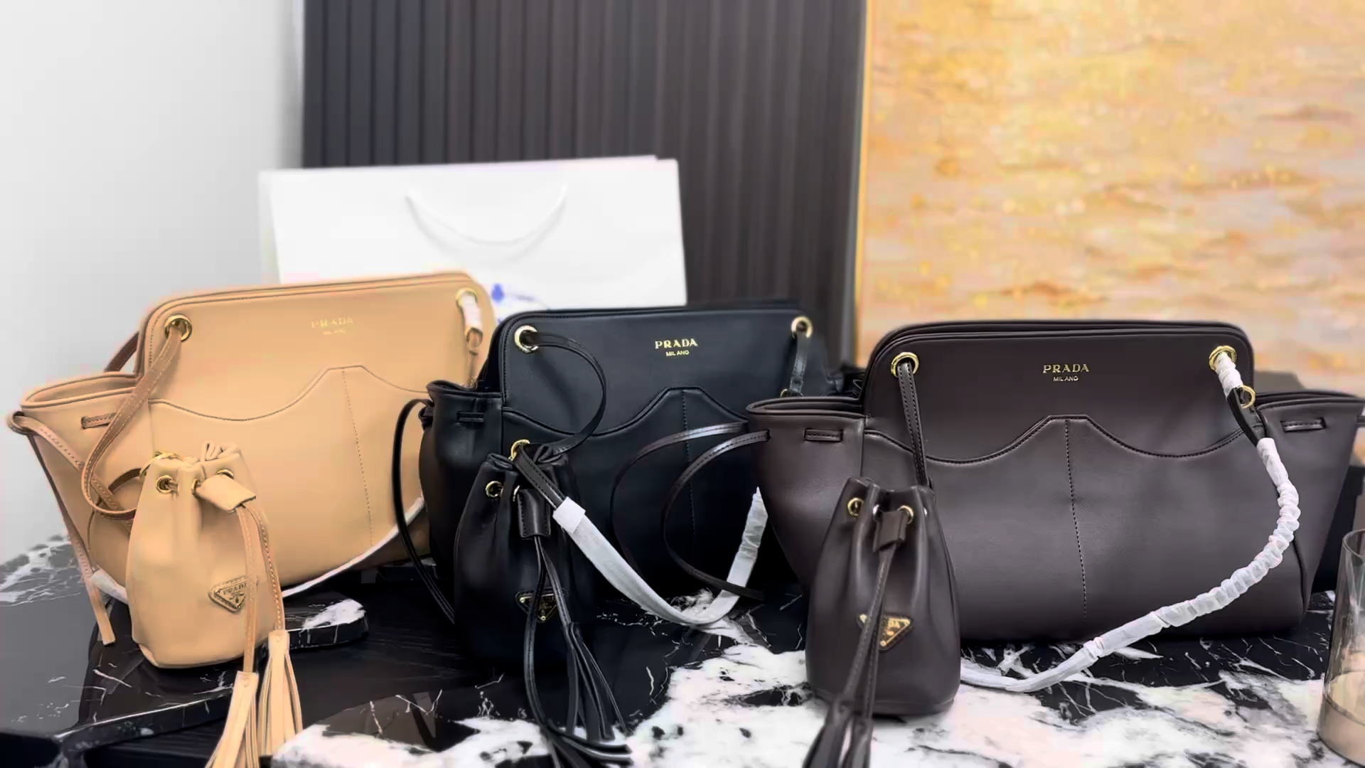 Prada Vitello Daino Handbag - Image 1