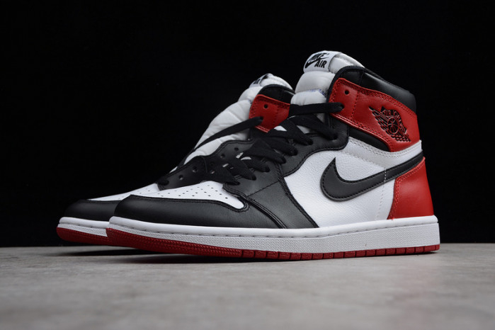 AIR JORDAN 1 High OG Black Toe white/ black-varsity red 555088-125 - Image 14