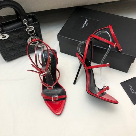 YSL 10.5CM Strap & Buckle Slide Heels - Image 3