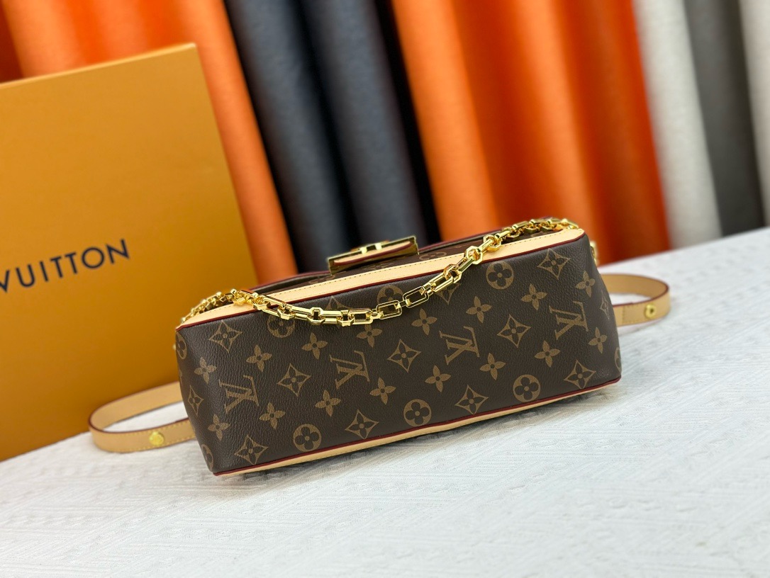 LV Smooth Dauphine MM Black Bag - Image 12