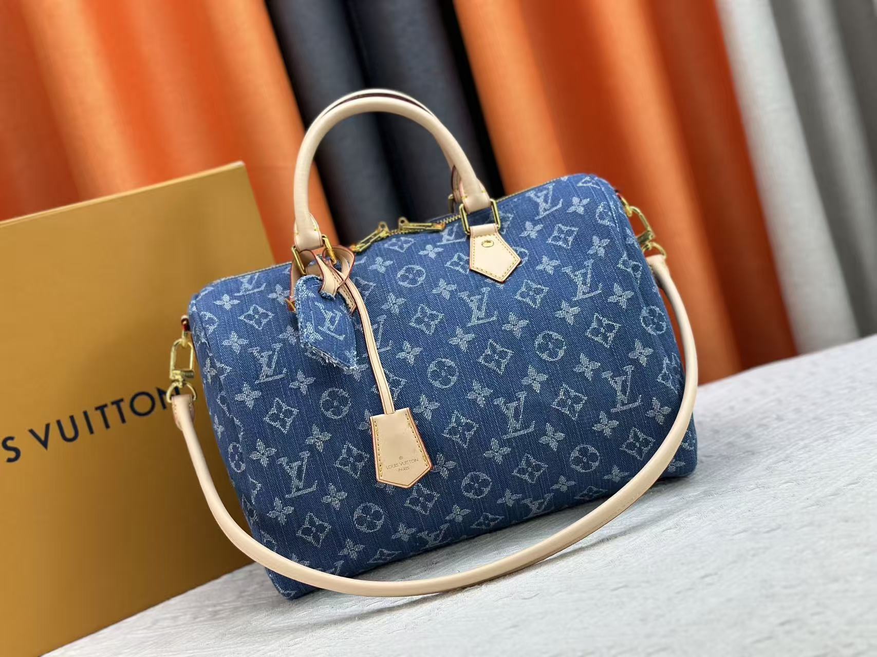 LV Speedy Bandoulière 30 Denim - Image 1