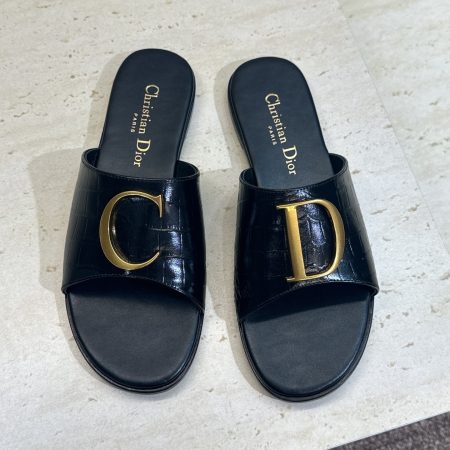 Dior CD Logo Slides Sandals - Image 2