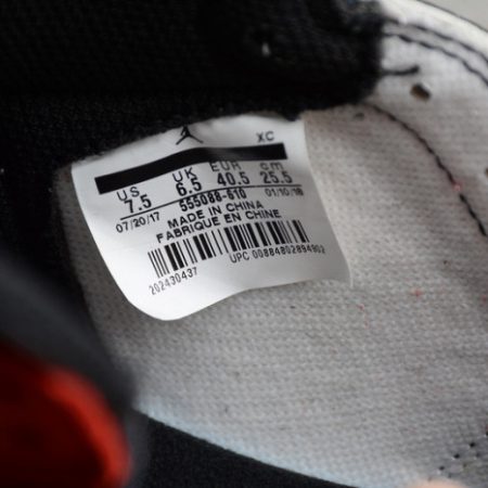 Air Jordan 1 Retro High OG Bred Toe 555088-610 - Image 6