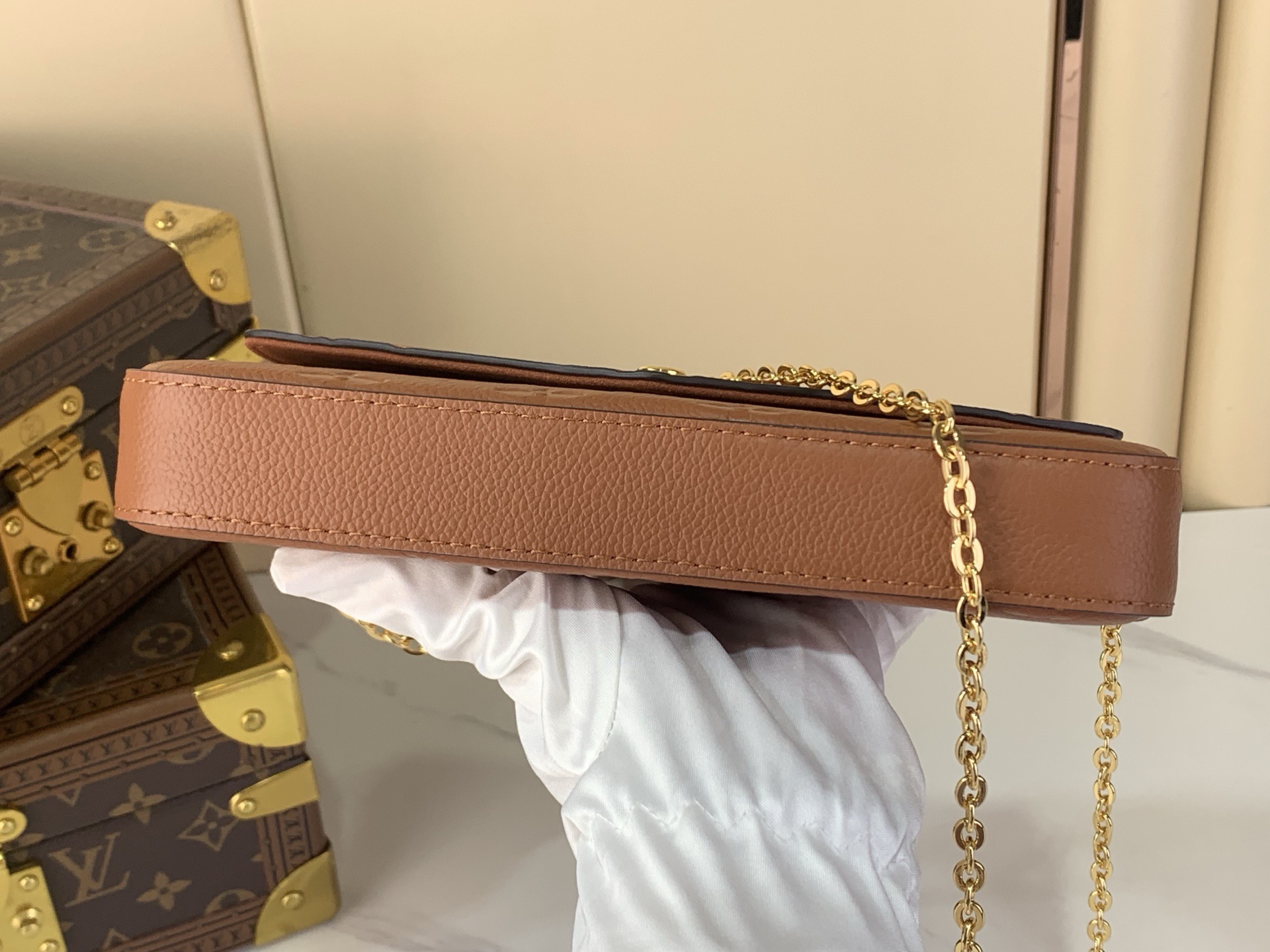 LV Pochette Félicie Monogram Empreinte Bag - Top Quality - Image 4