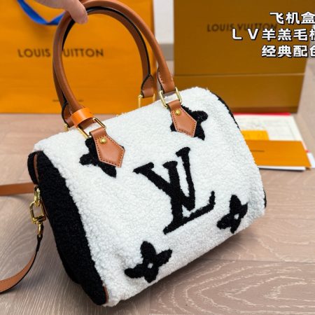 LV Shearling Pillow Bag - Image 3