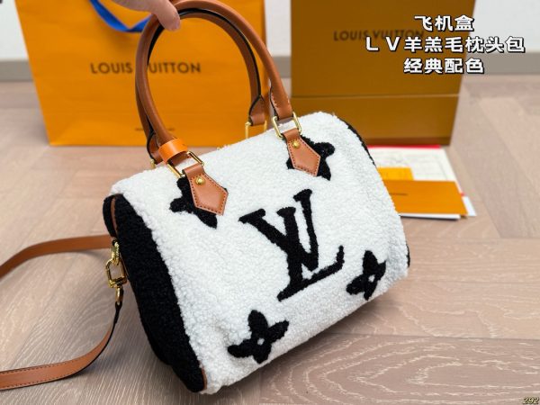 LV Shearling Pillow Bag