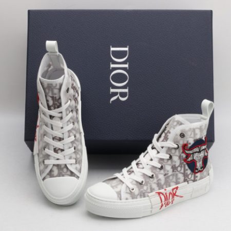 Dior B23 Oblique High Top "Shawn" Shoes - Image 7