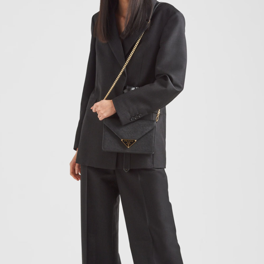 Prada Saffiano Shoulder Bag - Image 2