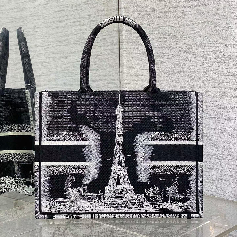 Dior Book Tote Paris Medium Bag - Image 8