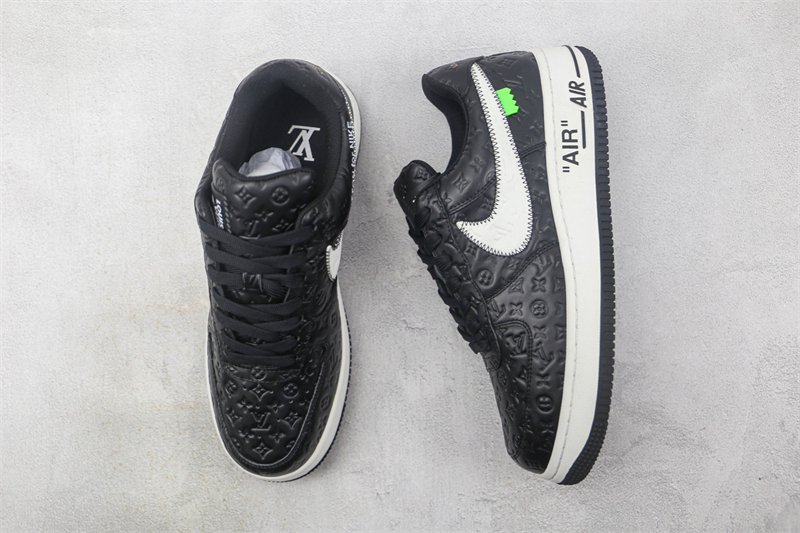 LV x Nike Air Force 1'07 LV8 Low Black/white/LV Monogram - Image 2
