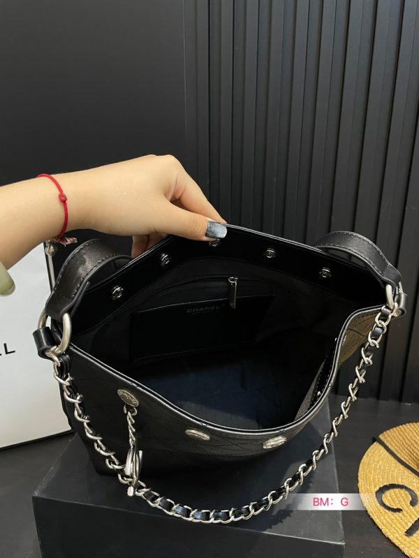 Chanel 31P Bucket Bag Black