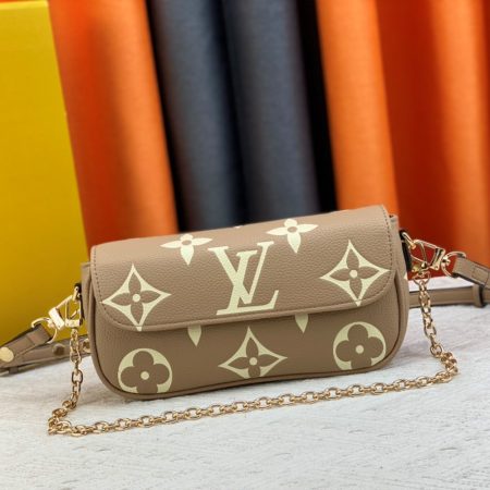 LV Leather Baguette Shoulder Handbag M82210&M81911 - Image 8