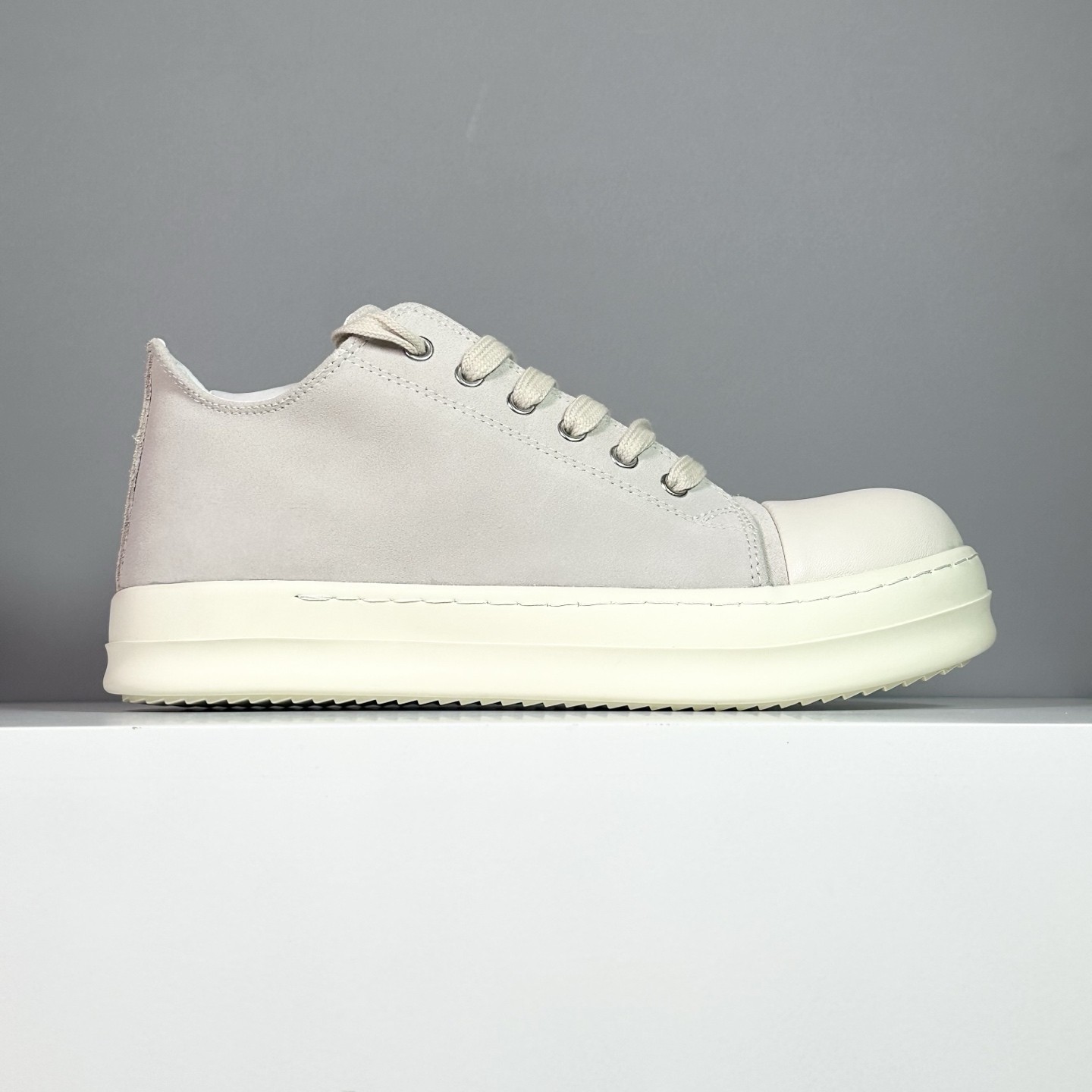 Rick Owens Wmns Luxor Vintage Low“ Dust Milk"Shoes - Image 6