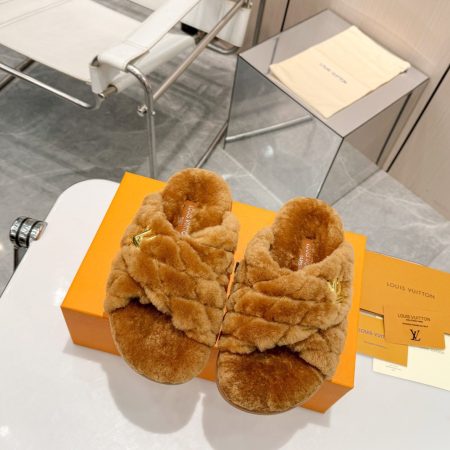 LV Fuzzy Slippers - Image 2