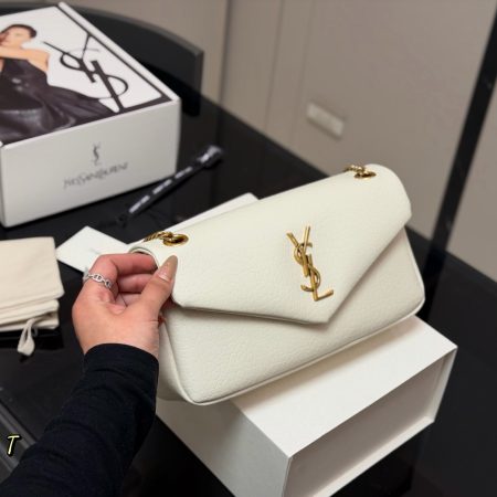 Saint Laurent Large Calypso Shoulder Bag - Image 2