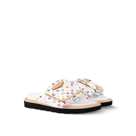 LV x TM Pool Pillow Flat Comfort Mule