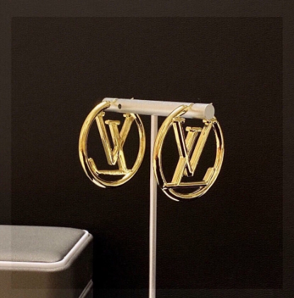 LV Louise Hoop Earrings - Image 9