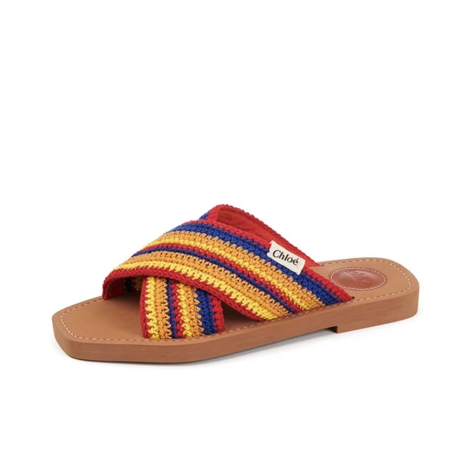 Chloe Woody Polyester Goes With Everything Shoes Sandal - Image 2