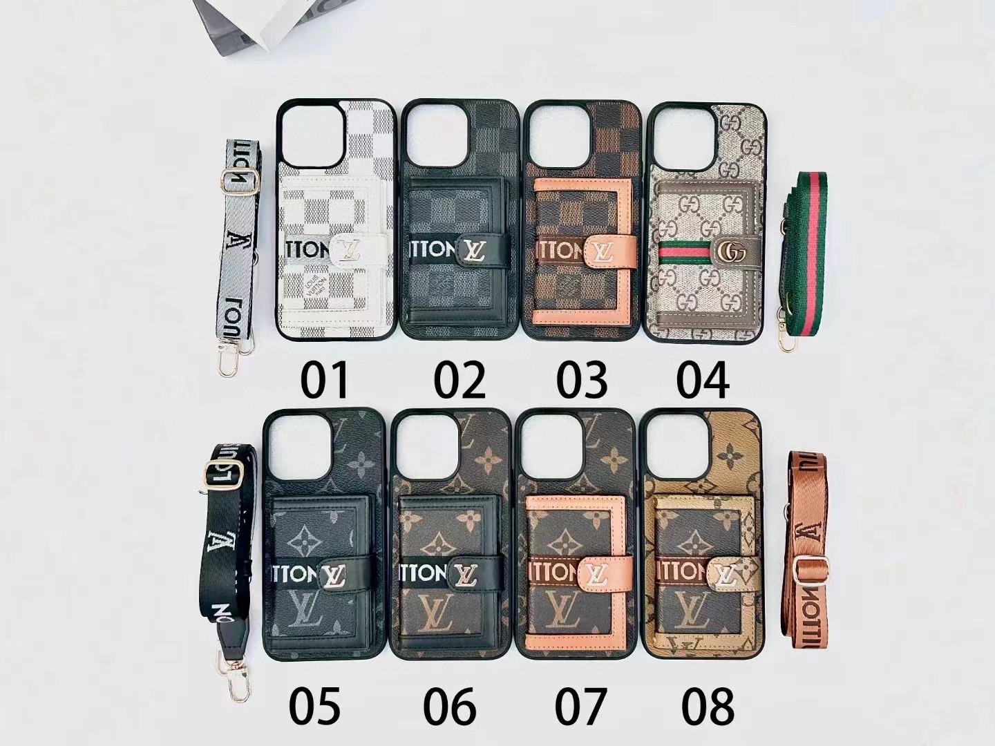 LV iPhone Card Holder Case - Image 1