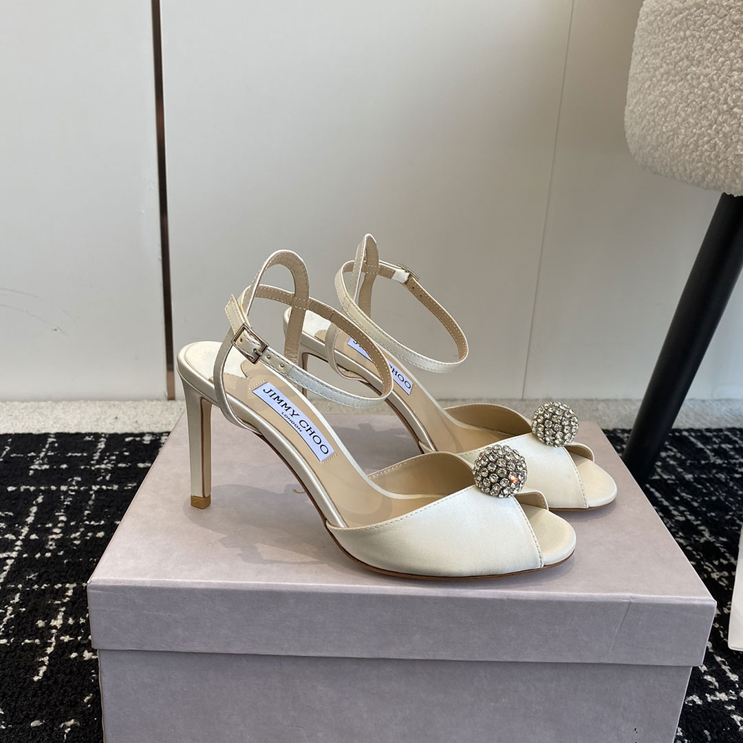 Jimmy Choo Sacora Leather Slingshot Fashion Buckle Slide Sandal - Image 6