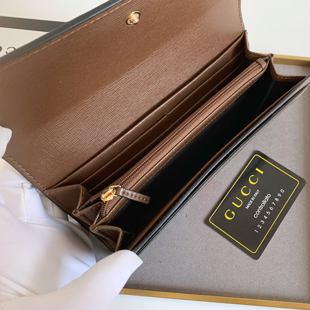 Gucci Unisex GG Long Wallet - Image 7