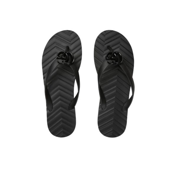 Gucci Shoes V-shaped toe clamp Band drill Slide Sandal