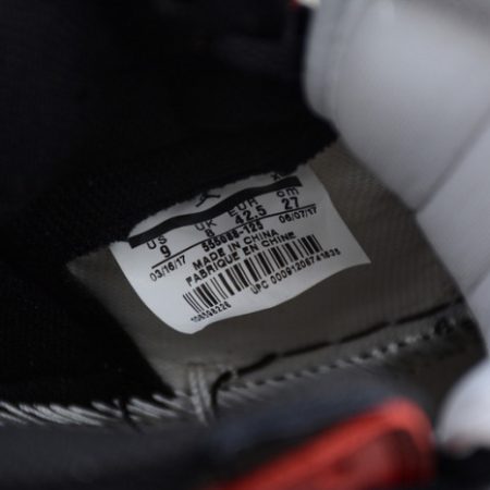 AIR JORDAN 1 High OG Black Toe white/ black-varsity red 555088-125 - Image 4