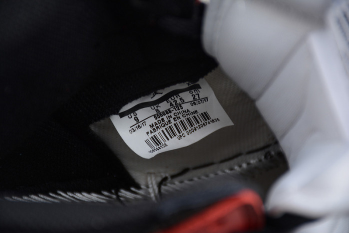 AIR JORDAN 1 High OG Black Toe white/ black-varsity red 555088-125 - Image 4