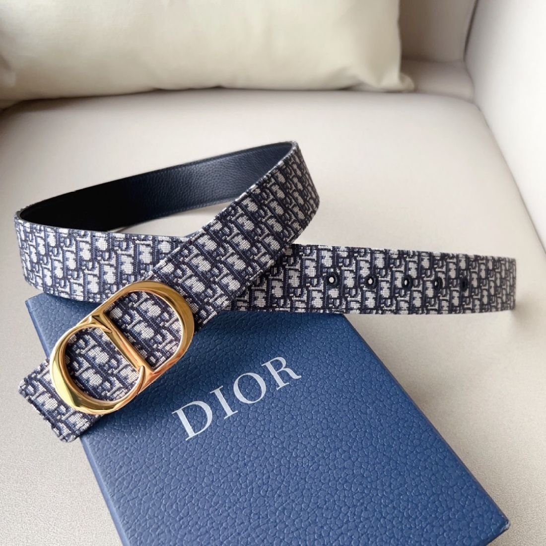 Dior Classic Printed Belt CD Steel Print 30MM - Image 1