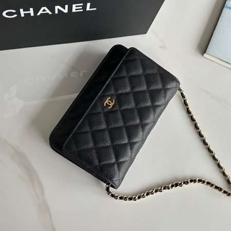 Chanel Classic Wallet on Chain Quilted Caviar - Image 4