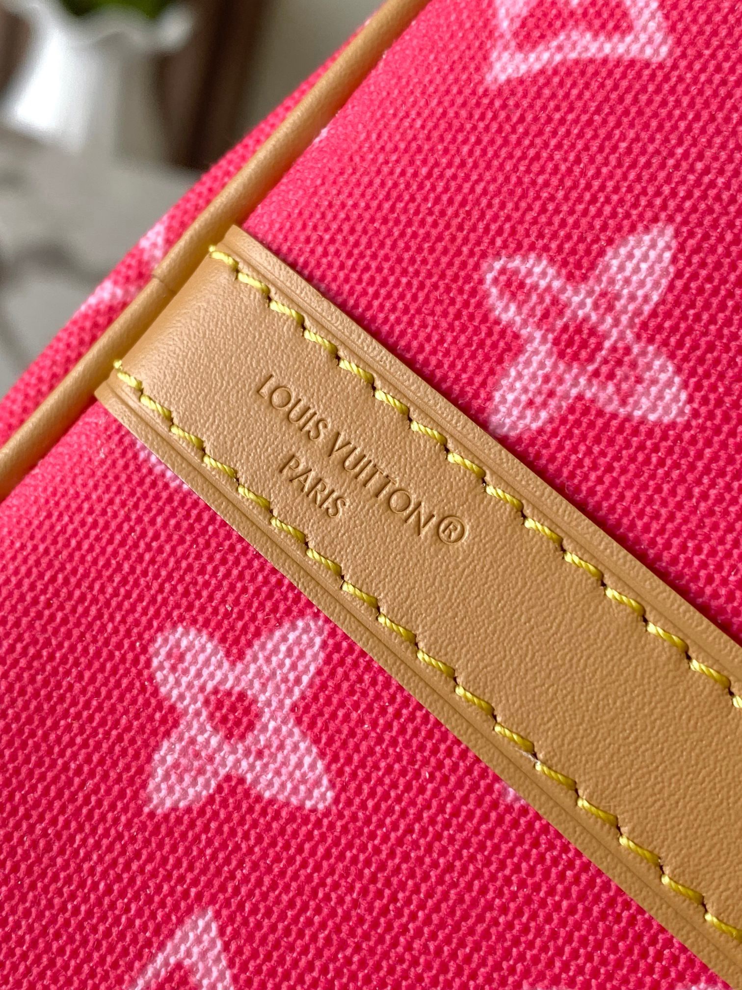 LV Speedy Bandoulière 25 Monogram Anniversary Canvas Bag Red - Image 8