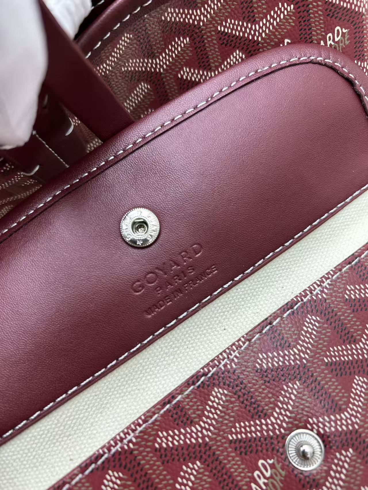 Goyard Saint Louis Bag Burgundy - Image 8