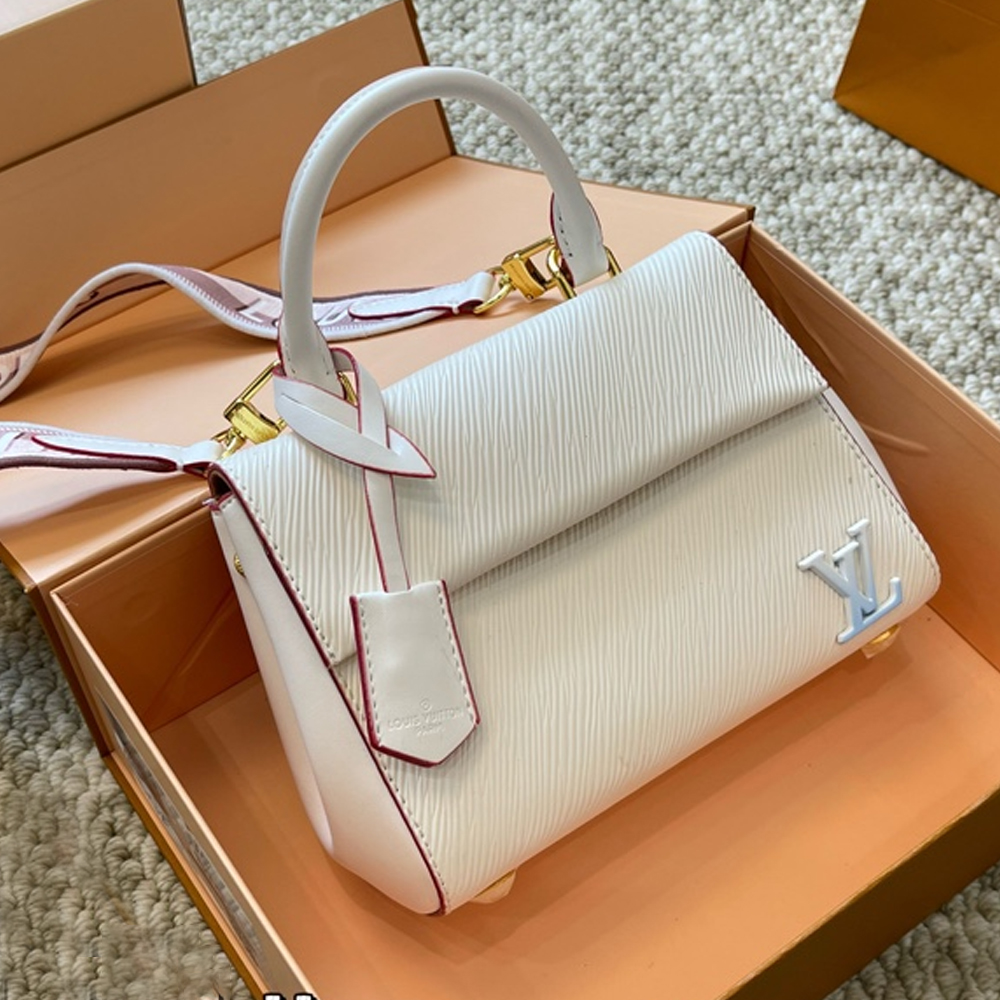 LV  Cluny Grained Leather Shoulder Handbag - Image 5