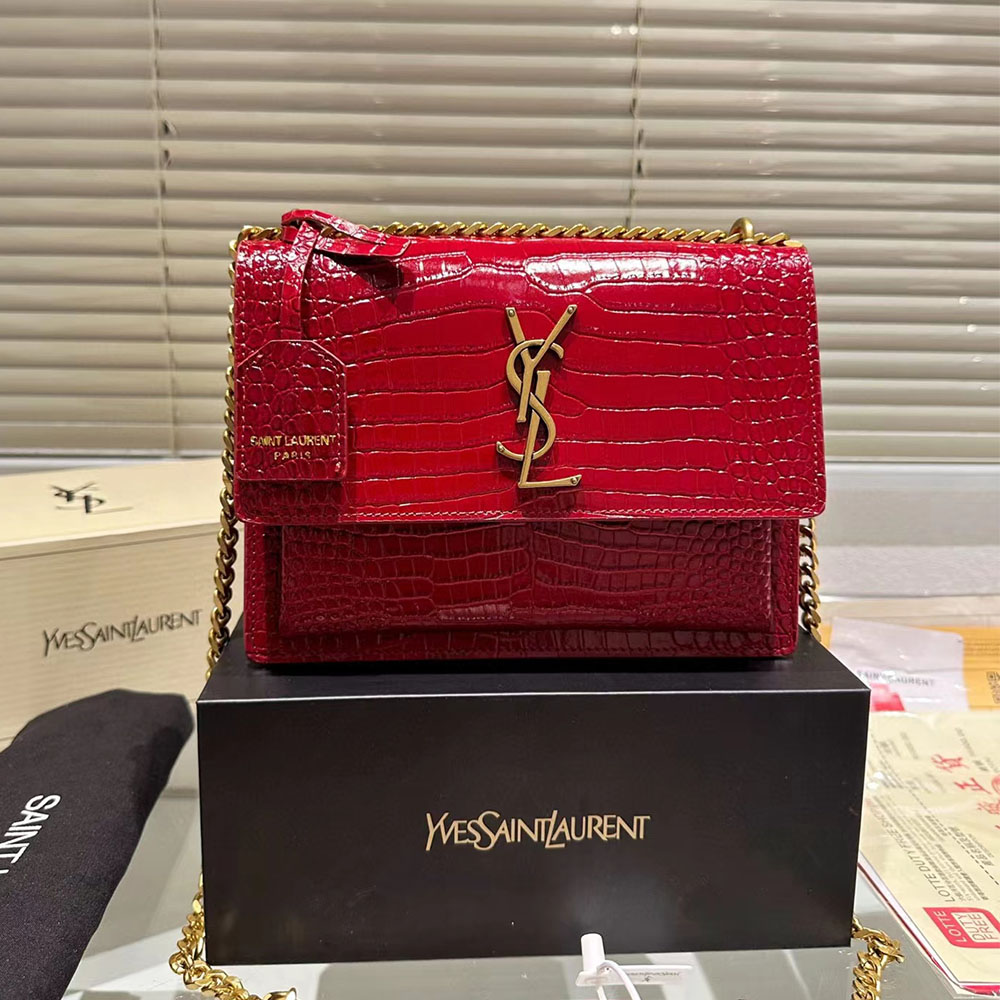 YSL Sunset Shoulder Bag - Image 9
