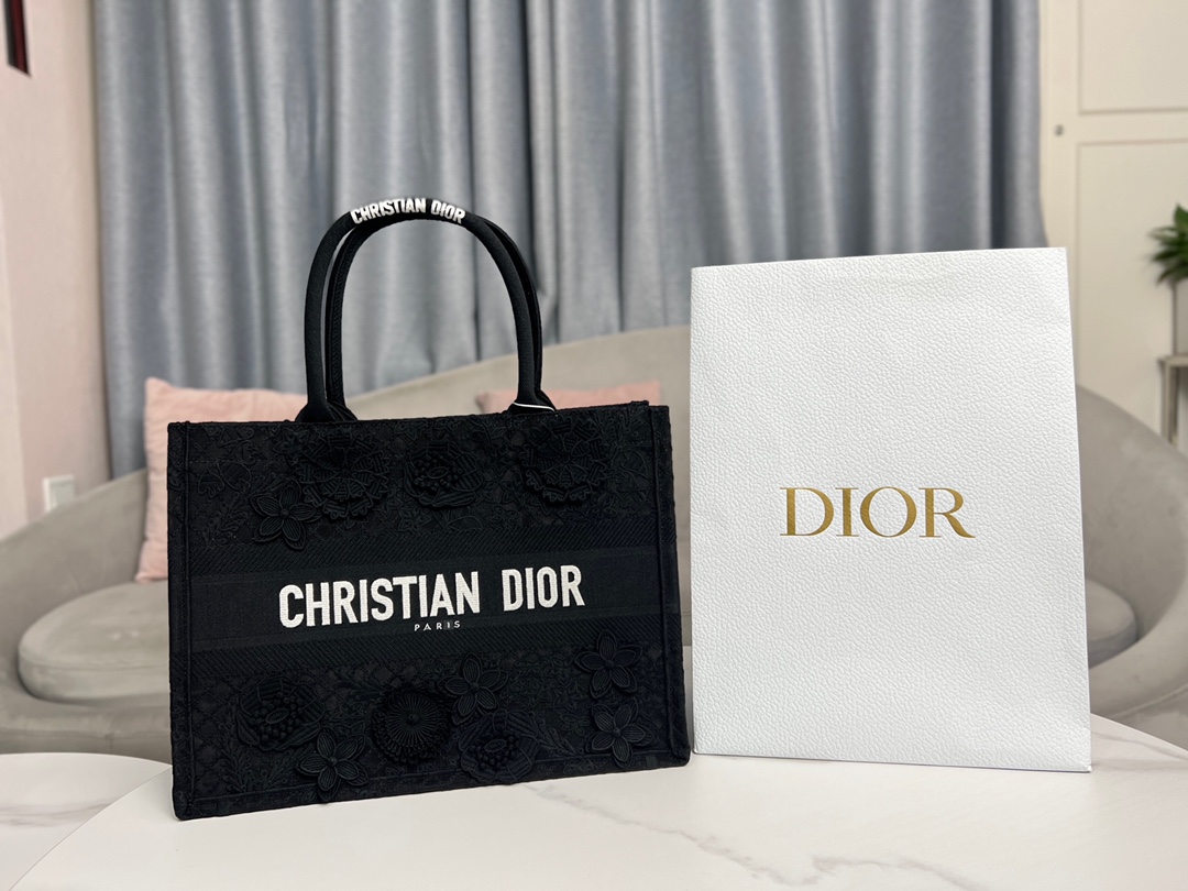 Dior Book Tote Medium D-Lace Macrame - Image 9