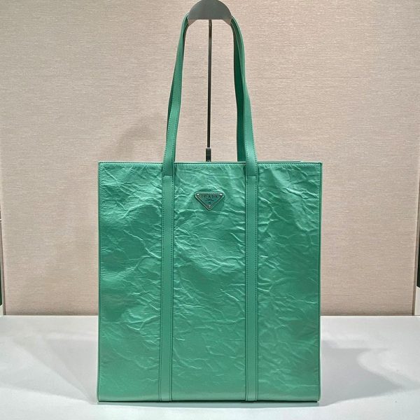Prada Small Antique Nappa Leather Tote