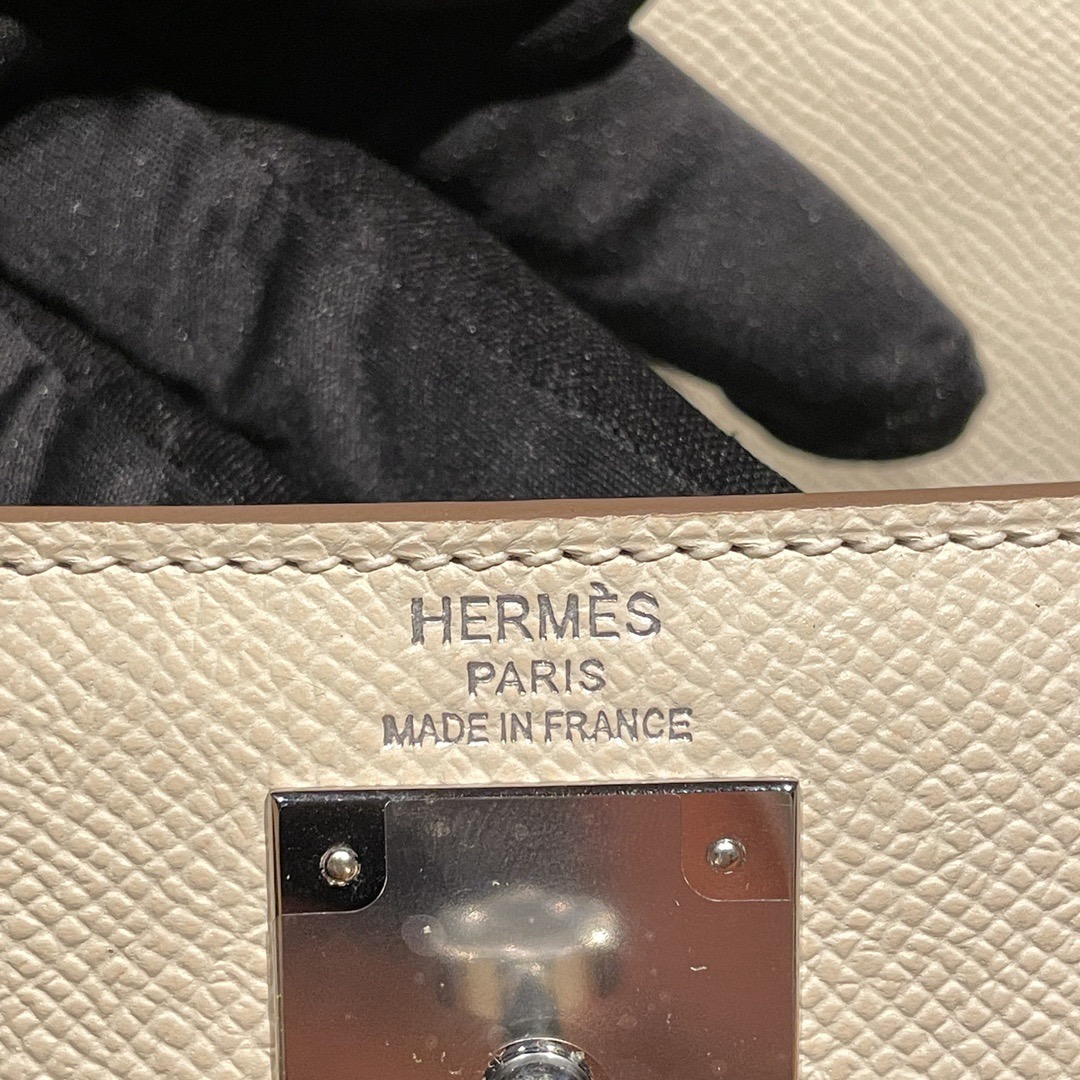 Hermès Kelly Sellier Nata Epsom Gold Hardware Leather Bag - 10A Mirror Version - Image 9