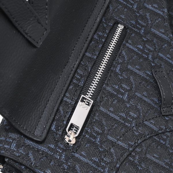 Dior Shoulder Body Bag Oblique Saddle Messenger Pouch Black