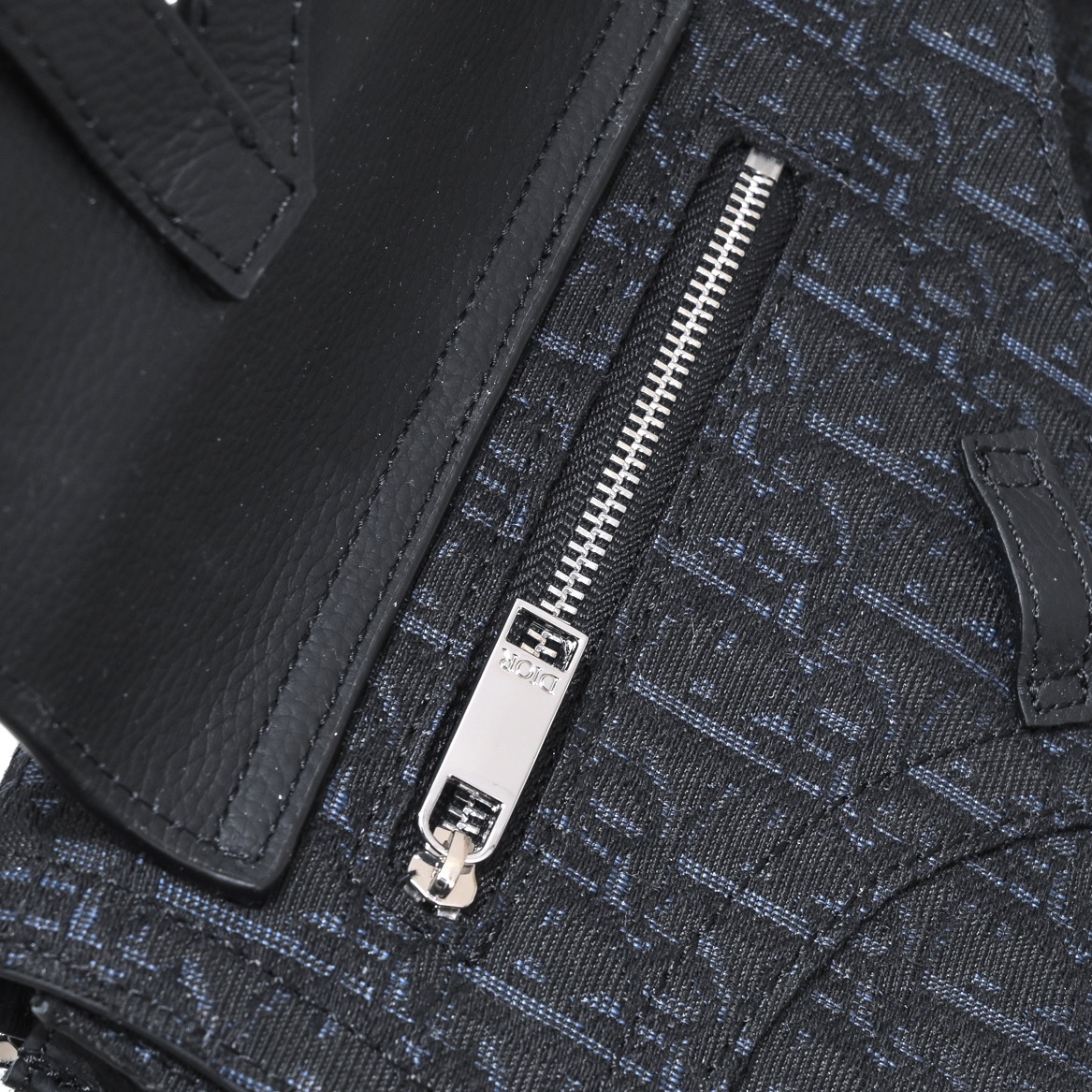 Dior Shoulder Body Bag Oblique Saddle Messenger Pouch Black - Image 7
