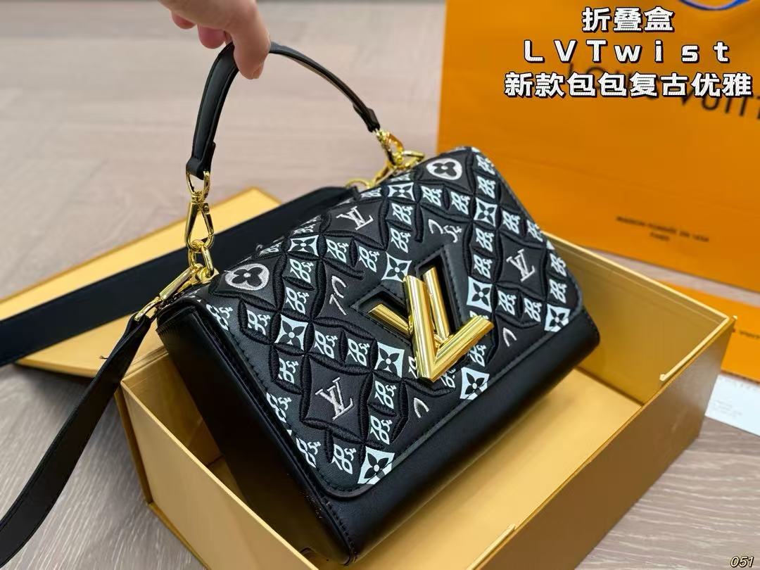 LV Calfskin Since 1854 Embroidered Twist MM - Image 1