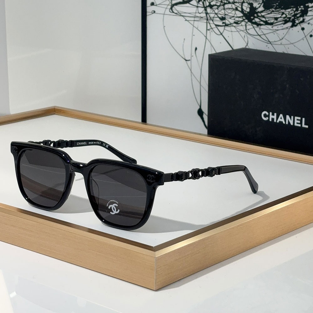 Chanel  Mirror leg With Drill Sunglasses Top quality - Image 5
