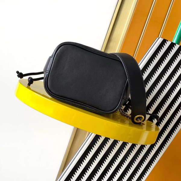 Saint Laurent YSL Cassandre Quilted Buck Bag Black Top Quality