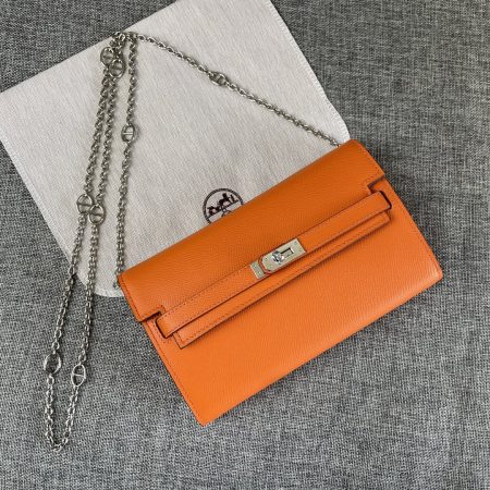 Hermes Kelly Chain Purse Bag - Image 16