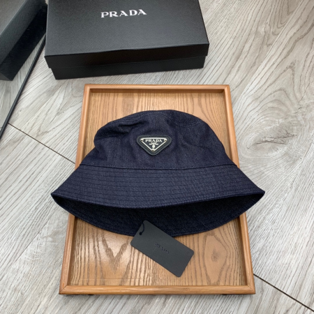 Prada Cotton Printed Fisherman's Hat Sunhat - Image 1