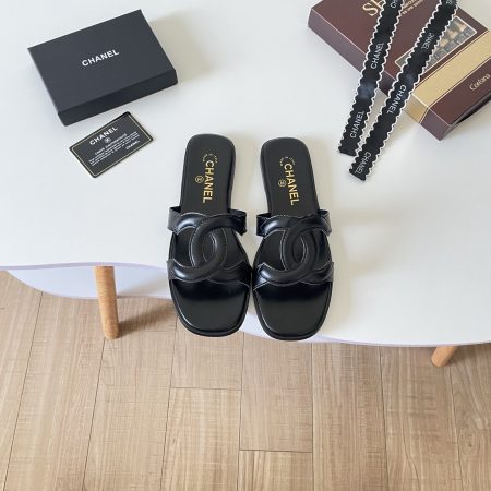 Chanel 26P Double C Openwork Flat Sandals - Image 4