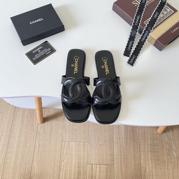 Chanel 26P Double C Openwork Flat Sandals
