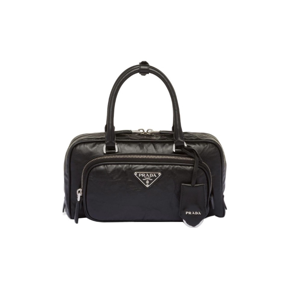 Prada Retro Leather Multi Pocket Handbag - Image 1