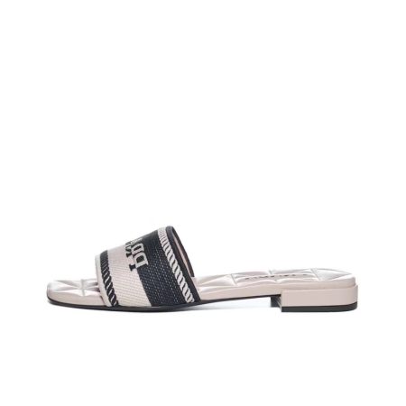 Prada Logo EmbroideryFashion Sandals Slide Sandal - Image 2