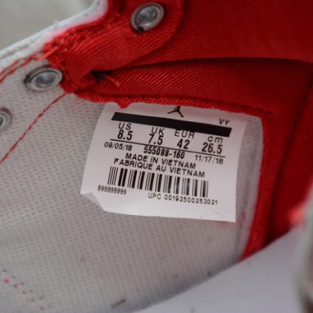 Air Jordan 1 Phantom Sail University Red 555088-160 - Image 12