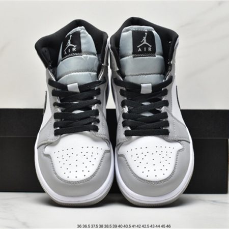 Jordan 1 Mid Light Smoke Grey 554724-092 - Image 6